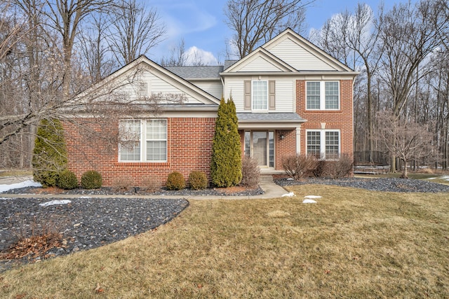 front of property with a front yard