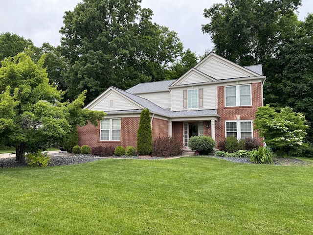 front of property with a front yard