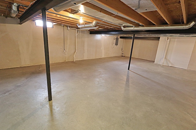 view of basement