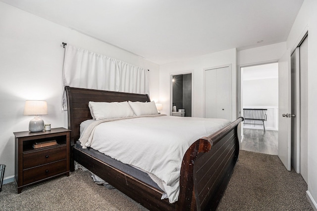 bedroom featuring baseboards and carpet flooring