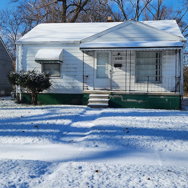 view of front of home