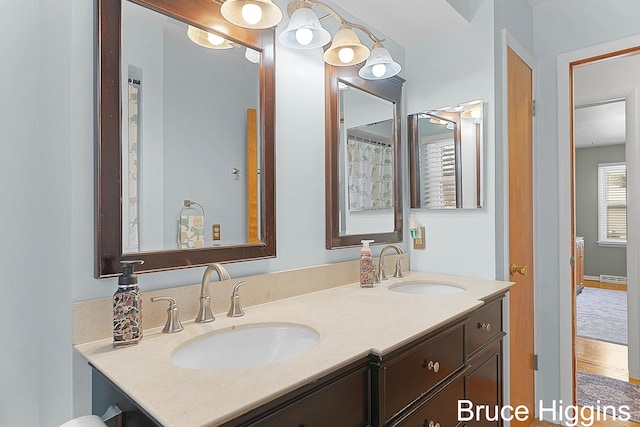 bathroom with vanity