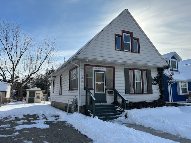 view of bungalow-style home