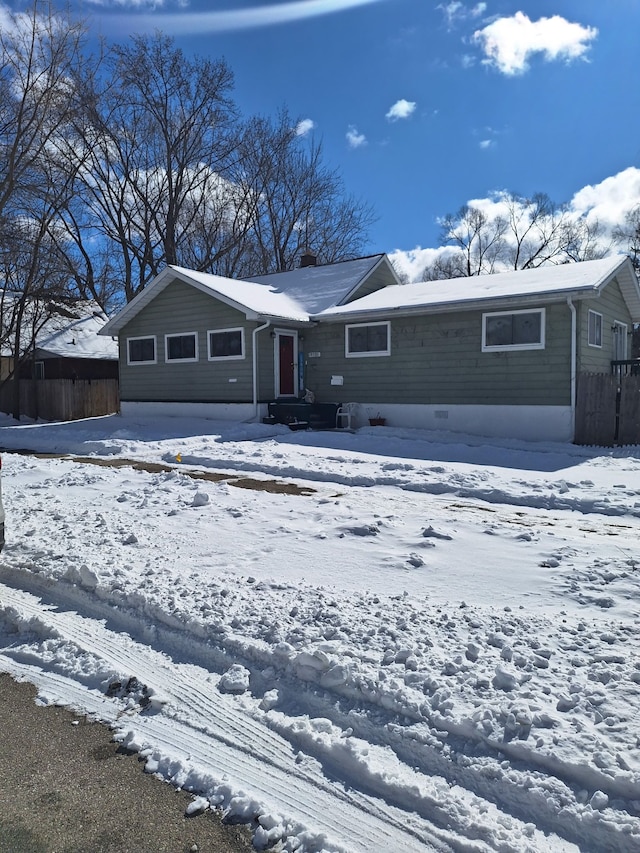 view of ranch-style house