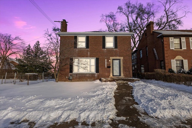 view of colonial home