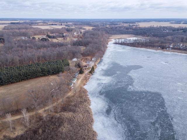 bird's eye view with a rural view