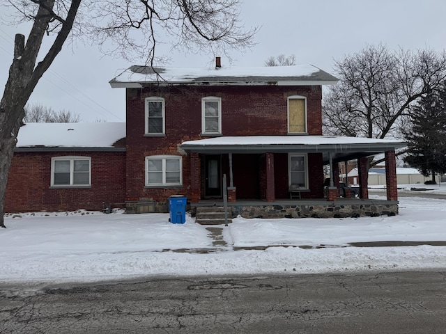 view of front of house featuring a porch