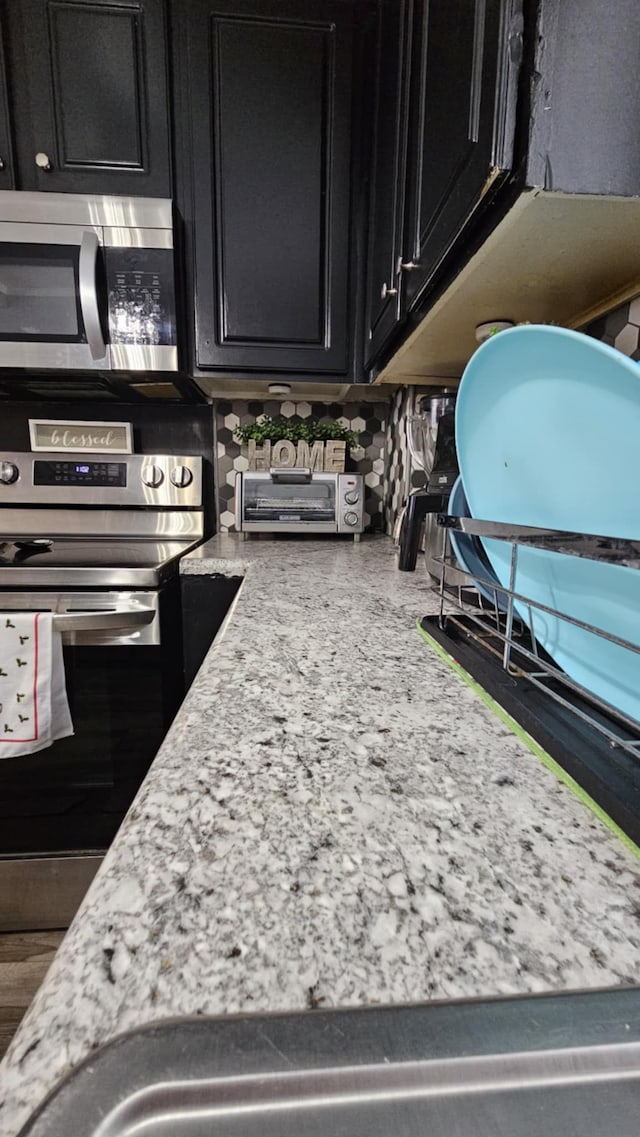 kitchen with stainless steel appliances