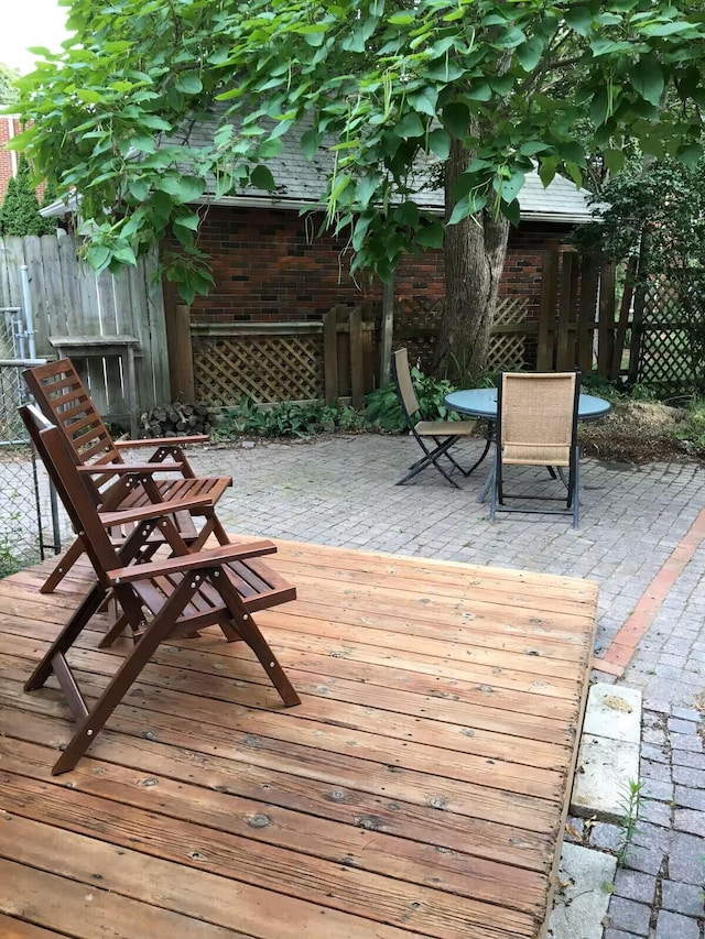 deck with a patio area