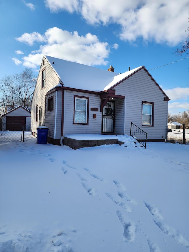 view of front of home