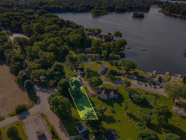 11968 Greenbriar Dr, Jerome, MI 49249 - drone / aerial view featuring a water view