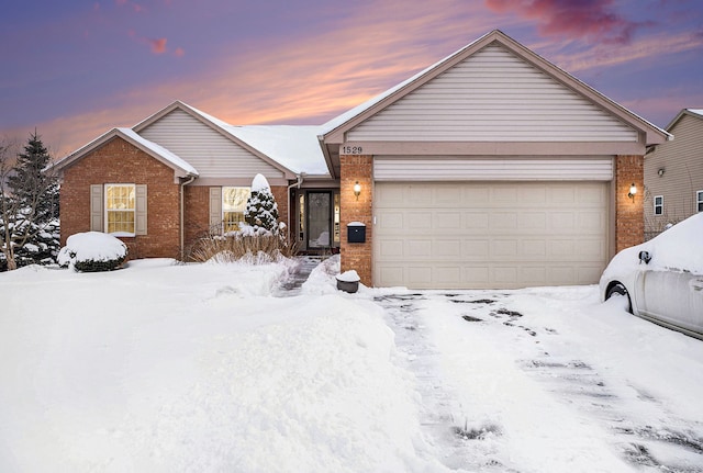 ranch-style house with a garage