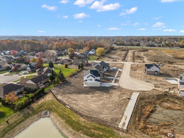 aerial view featuring a residential view