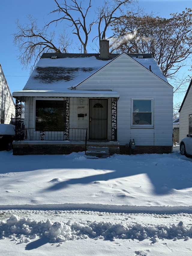 view of bungalow-style house