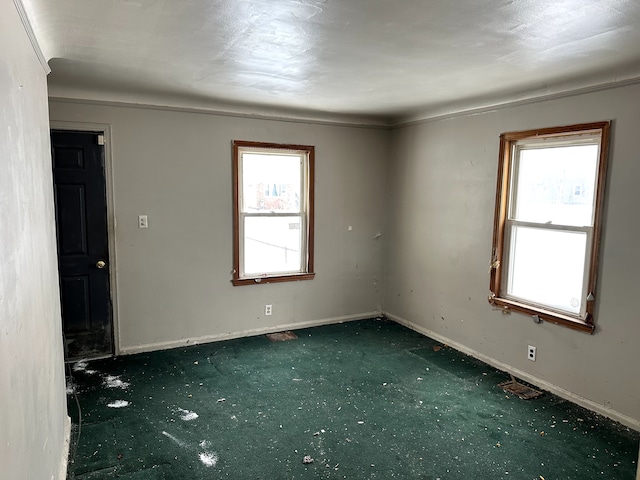 view of carpeted empty room