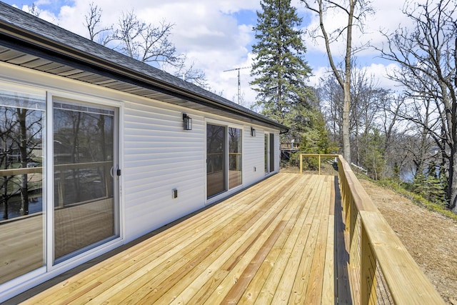 10781 Woodbrook Dr, Cement City, MI 49233 - view of wooden deck