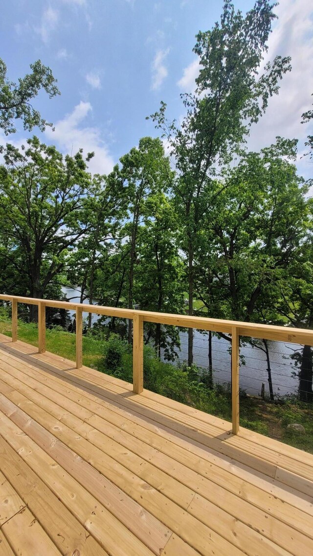 10781 Woodbrook Dr, Cement City, MI 49233 - view of wooden deck