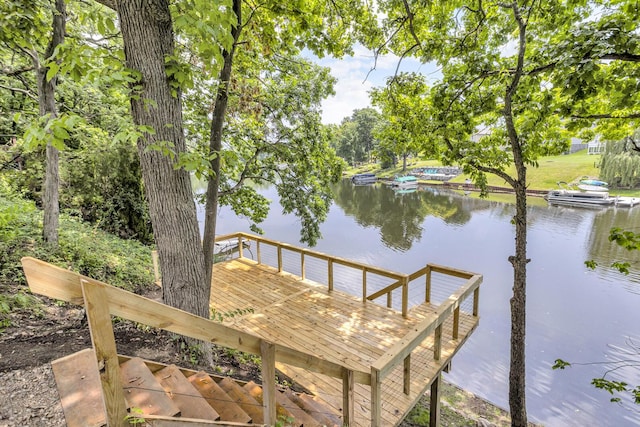 10781 Woodbrook Dr, Cement City, MI 49233 - dock area with a water view