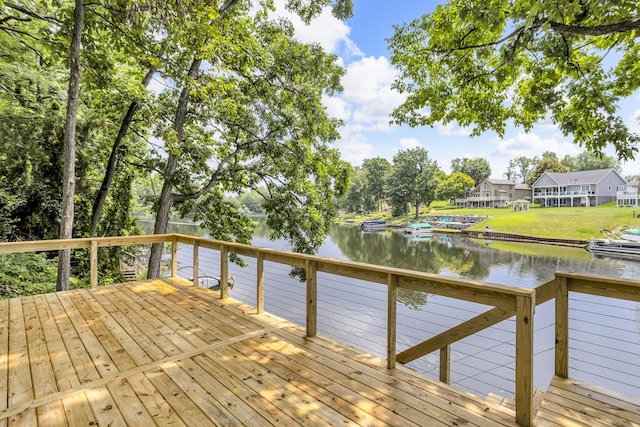 10781 Woodbrook Dr, Cement City, MI 49233 - dock area with a deck with water view