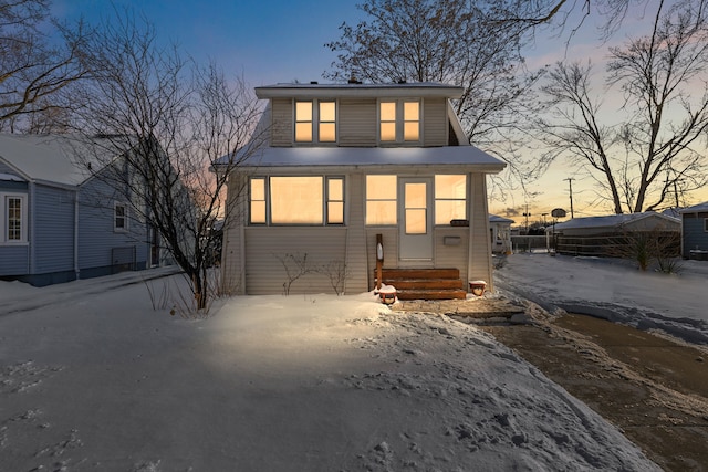 view of front of home featuring entry steps