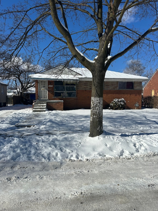 view of front of home