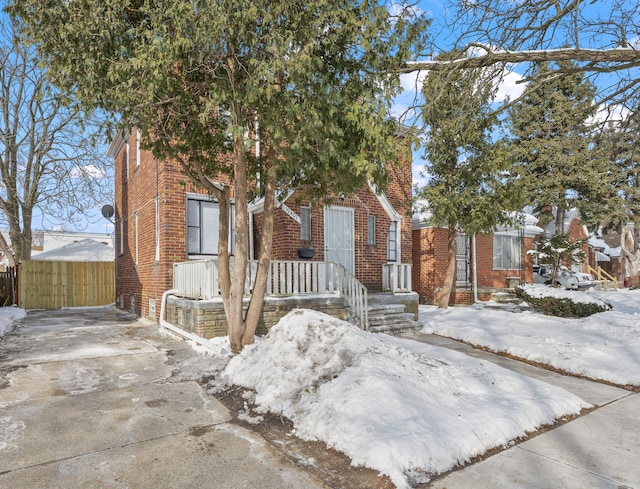 view of front of home