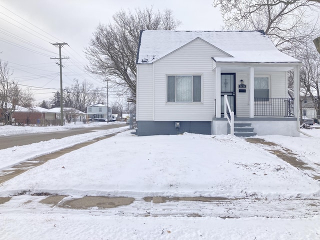 bungalow with a porch