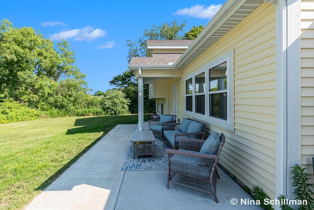 834 N Michigan St, Fremont, MI 49412 - view of patio with outdoor lounge area