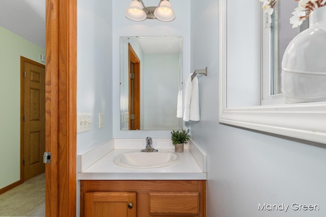 bathroom with vanity