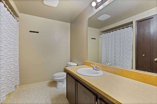 51116 S Foster Rd, Chesterfield, MI 48047 - full bathroom with toilet, vanity, and tile patterned flooring