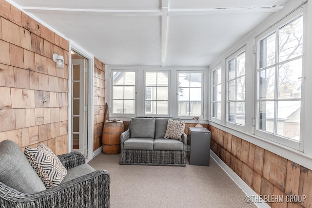 sunroom / solarium featuring a wealth of natural light