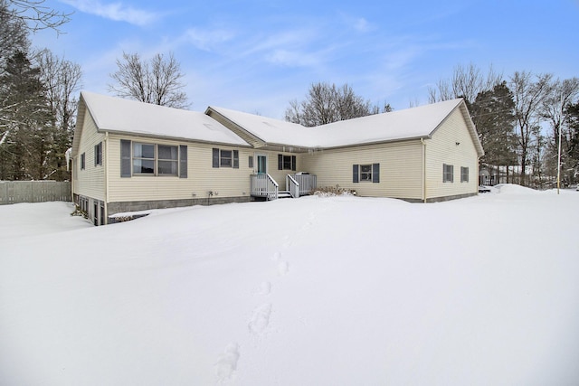 view of front of house