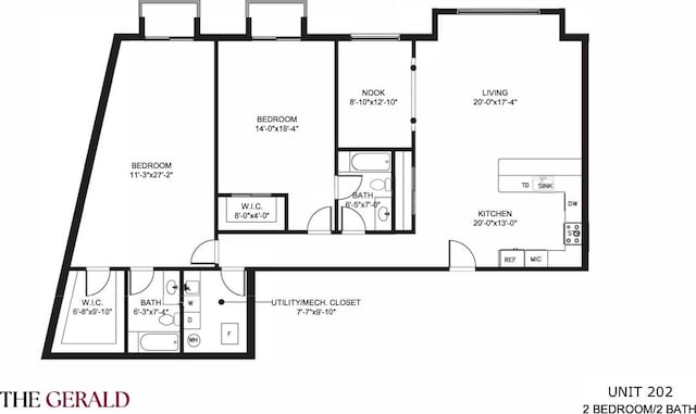 1760 E Auburn Rd Unit 202, Rochester Hills, MI 48307 - property floor plan