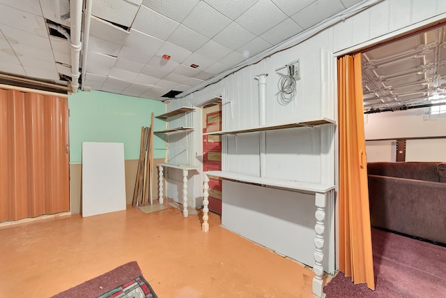 miscellaneous room featuring concrete flooring