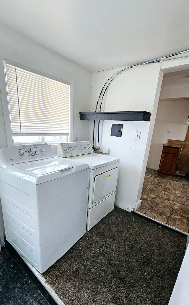 laundry area featuring separate washer and dryer