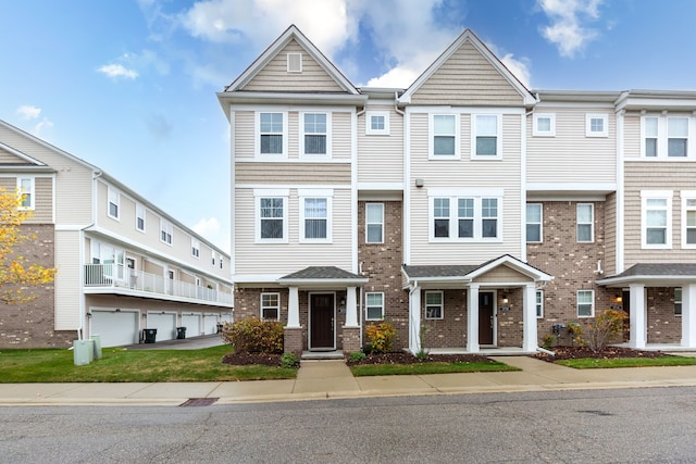 multi unit property with brick siding