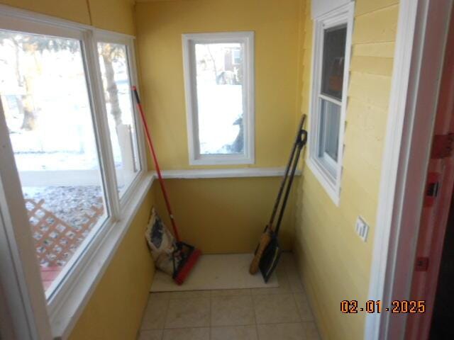 view of sunroom