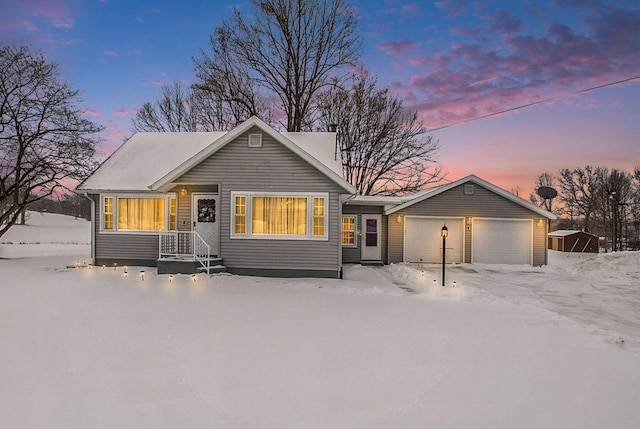 view of front of home featuring an attached garage