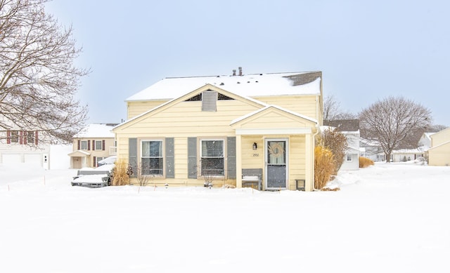 view of bungalow-style home