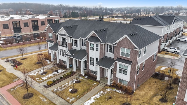 drone / aerial view featuring a residential view