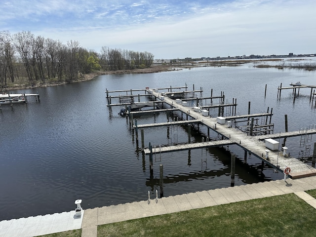 2411 Lake Ave Unit 36, Muskegon, MI 49445 - dock area featuring a water view