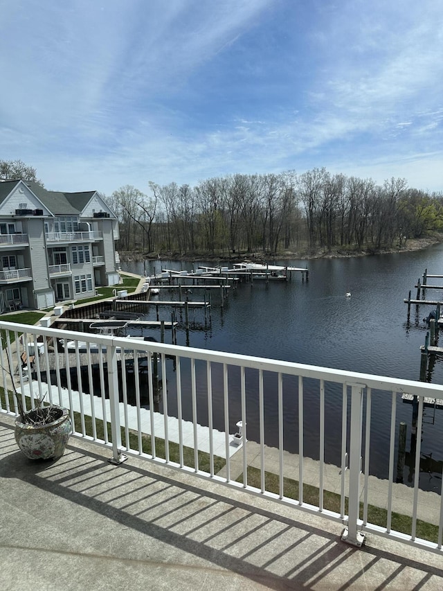 2411 Lake Ave Unit 36, Muskegon, MI 49445 - balcony featuring a water view