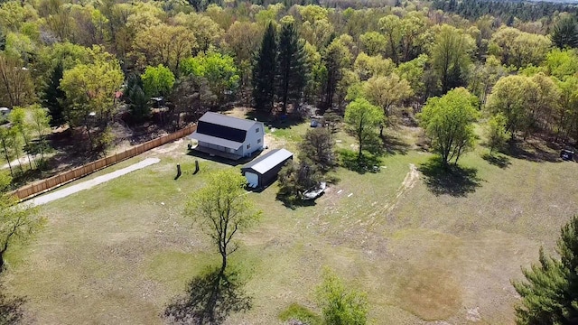 4614 Quigley Rd, Alger, MI 48610 - view from above of property featuring a forest