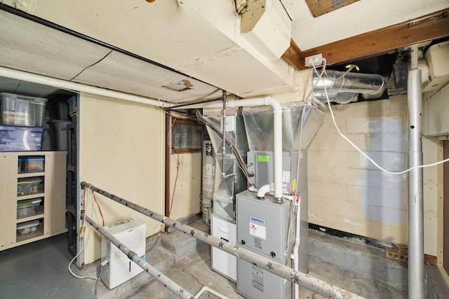 utilities featuring water heater