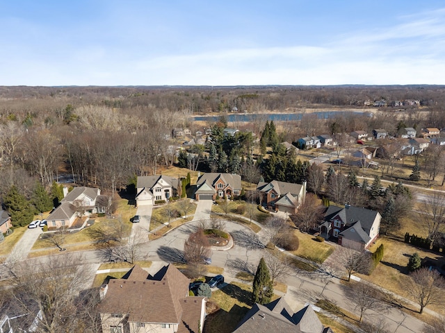 drone / aerial view with a residential view