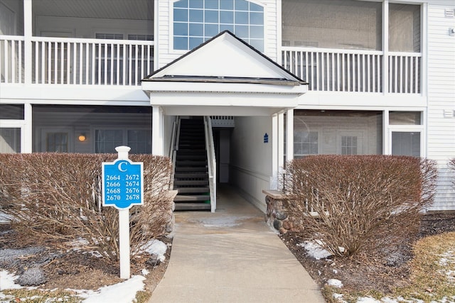 view of entrance to property