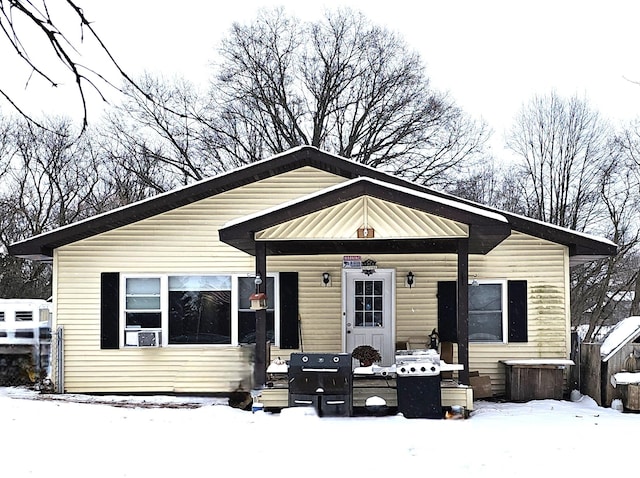 view of bungalow-style home