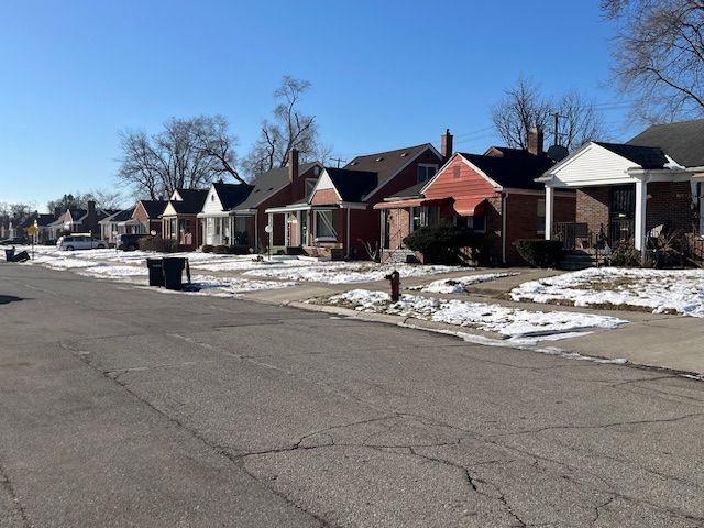 view of road with a residential view