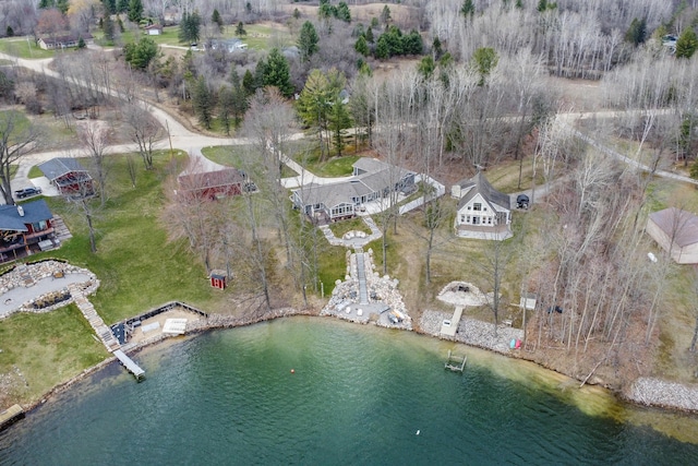 9356 Miramichi Dr, Evart, MI 49631 - drone / aerial view with a water view