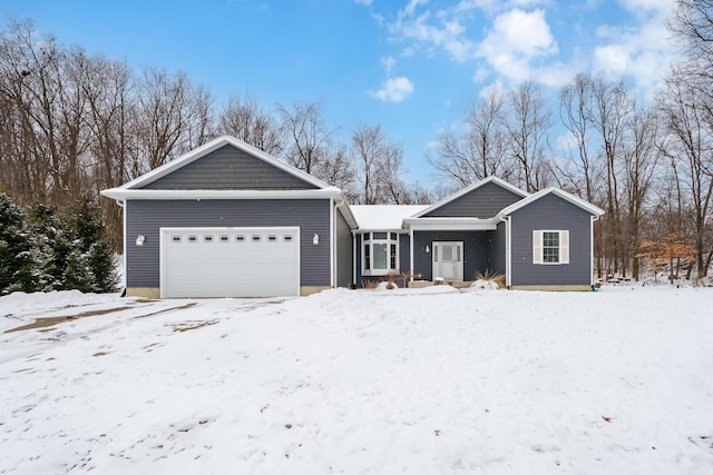 ranch-style house with a garage